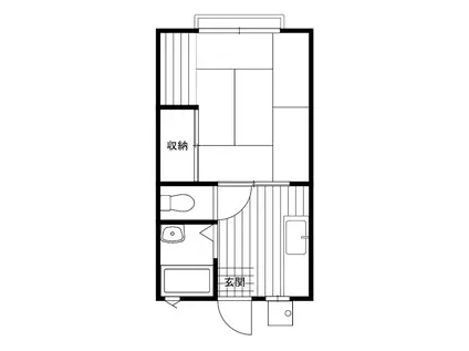 メゾン柴又(1K/2階)の間取り写真
