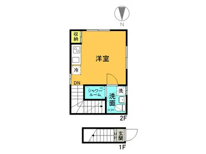 リブ プレシャス(ワンルーム/2階)の間取り写真