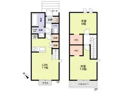 ZOARIO(2LDK)の間取り写真