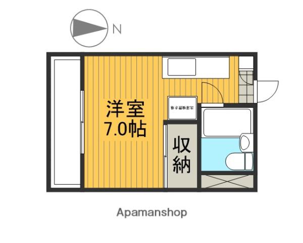 アーバンライフ八潮(ワンルーム/1階)の間取り写真