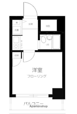 プレールアイディ大森Ⅱ(1K/10階)の間取り写真