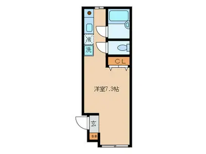 ソメノハイツ5(ワンルーム/1階)の間取り写真