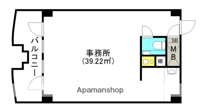 オフィスビル大井MAX-1(ワンルーム/11階)の間取り写真