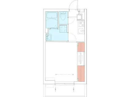 リブリ・大倉山(1K/3階)の間取り写真