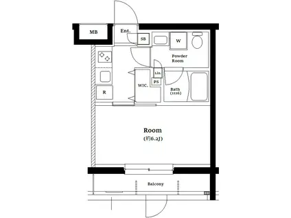 SYNEX HIGASHI-KANAGAWA(1K/5階)の間取り写真