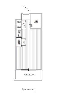 TS GARDEN都立大学Ⅱ(ワンルーム/1階)の間取り写真