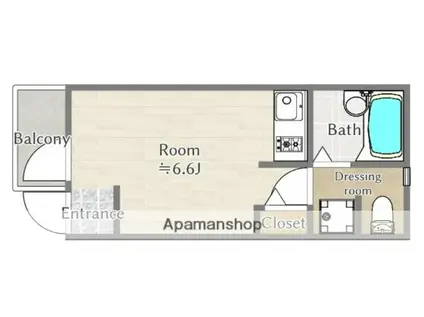 FUJISTA幡ヶ谷Ⅱ(ワンルーム/3階)の間取り写真
