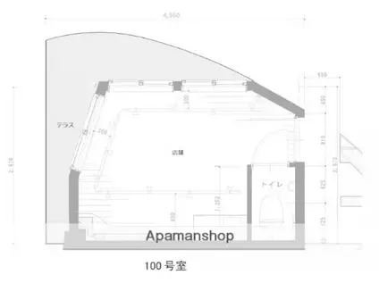 コルティーレ世田谷(ワンルーム/1階)の間取り写真