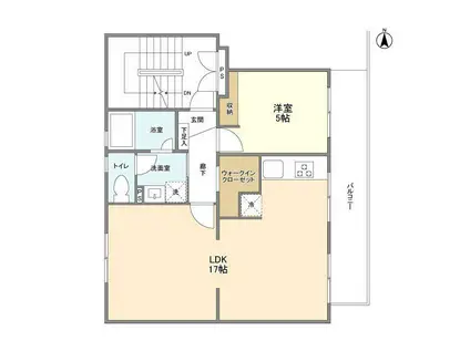 市ヶ谷加賀町アパート A棟(1LDK/1階)の間取り写真
