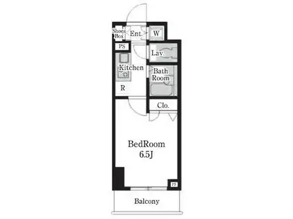 レジディア大島(1K/6階)の間取り写真