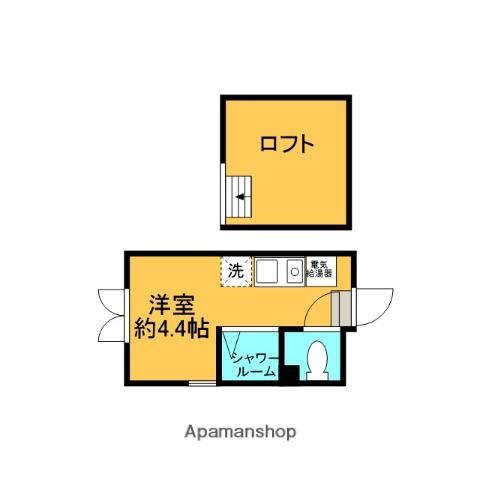 フレシール笹塚A(ワンルーム/1階)の間取り写真
