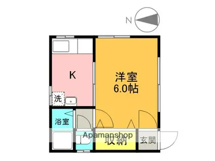 吉祥寺本町ハイム(1K/1階)の間取り写真