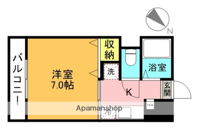 三愛コート西荻(1K/2階)の間取り写真