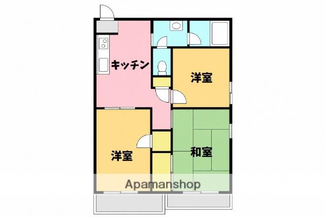 アネスタ武蔵野(3DK/1階)の間取り写真
