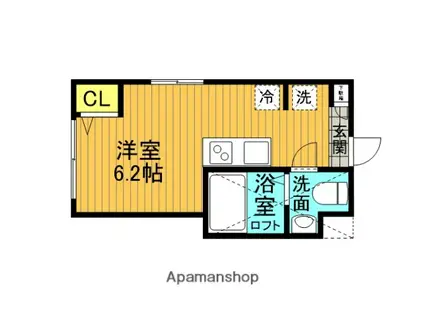 BASE上井草(ワンルーム/2階)の間取り写真