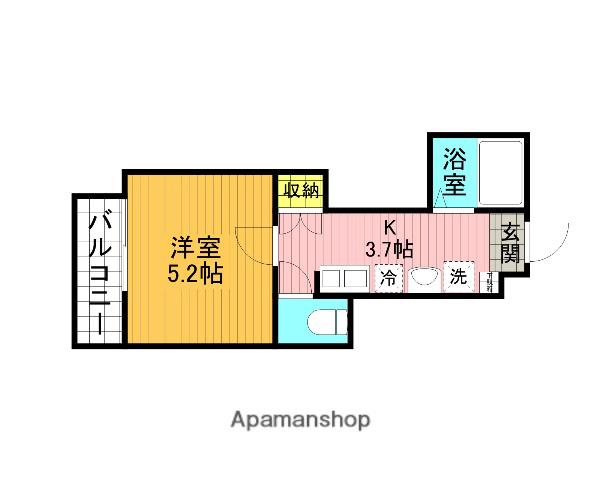 キャメル大泉学園(1K/1階)の間取り写真
