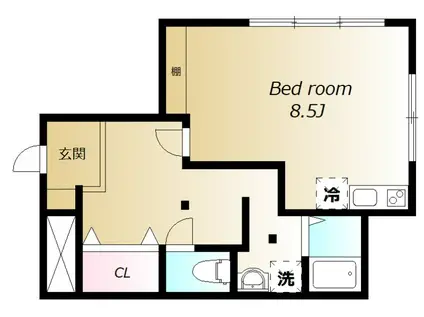 三幸ビル(ワンルーム/4階)の間取り写真