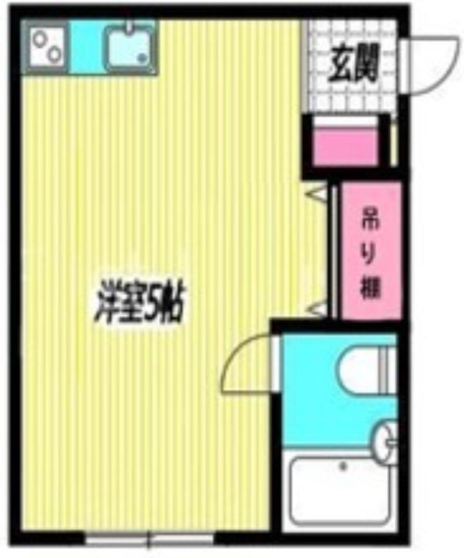 クロノス東中野ウエスト(ワンルーム/2階)の間取り写真