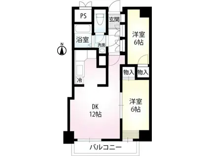 PRISM COURT綾瀬(2DK/5階)の間取り写真