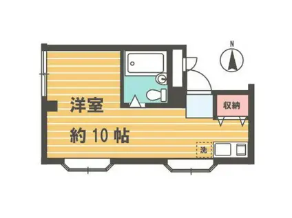 コーボルト五反野(ワンルーム/2階)の間取り写真