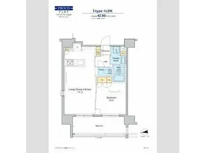プラウドフラット浅草ディアージュ(1LDK/6階)の間取り写真