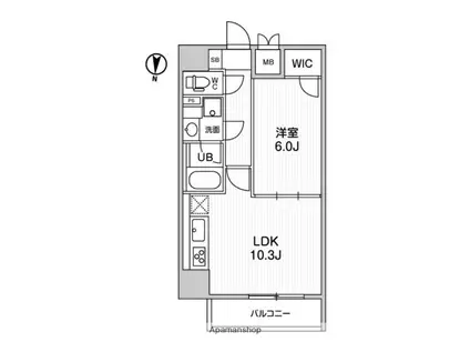 レオーネ南千住Ⅱ(1LDK/9階)の間取り写真