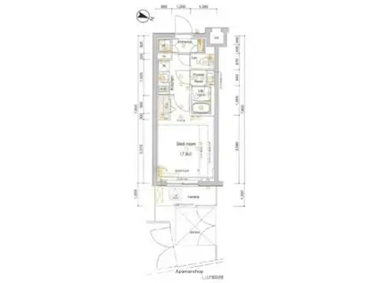 ARTESSIMO SALIRE(1K/1階)の間取り写真