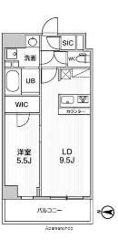 ALTERNA菊川Ⅱ(1LDK/7階)の間取り写真