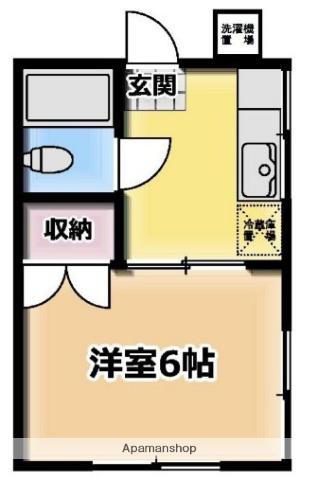光コーポ(1K/1階)の間取り写真