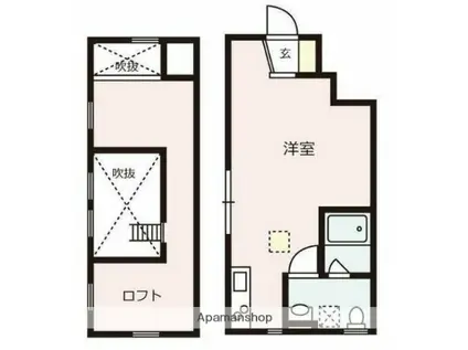 フォレスト久我山(1LDK/1階)の間取り写真