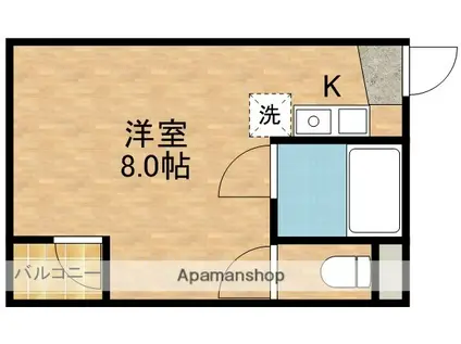 プレステージ島村(ワンルーム/3階)の間取り写真