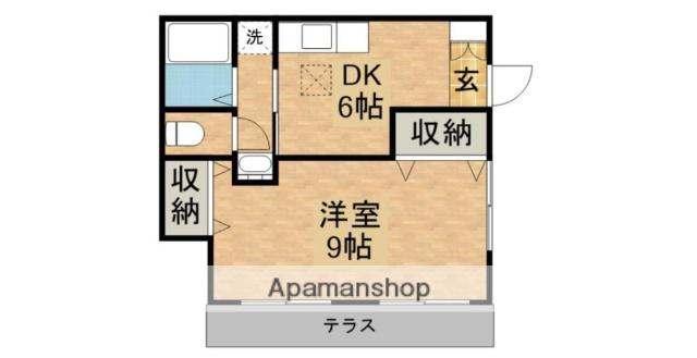 矢口ハイツ(1DK/1階)の間取り写真