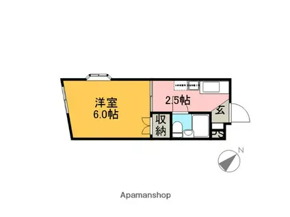 YS荻窪(1K/2階)の間取り写真