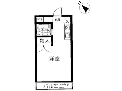 サンドエル荻窪(ワンルーム/1階)の間取り写真