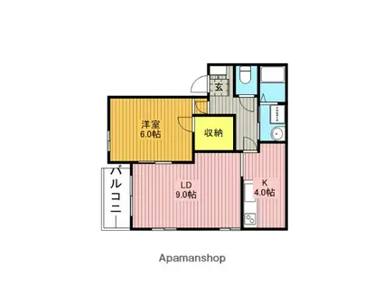 バリアントビレッジⅡ(1LDK/1階)の間取り写真