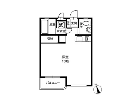 メゾンアンドー(ワンルーム/1階)の間取り写真