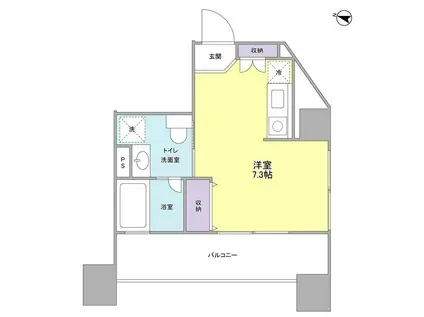 ロネスタR文京護国寺(ワンルーム/9階)の間取り写真