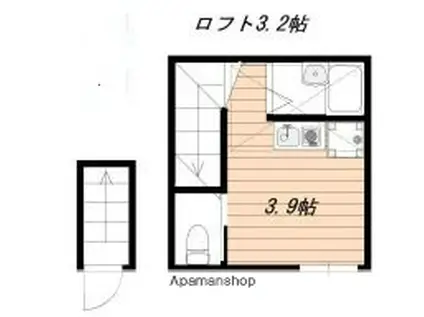 コンフォートテラス吉祥寺南(ワンルーム/2階)の間取り写真