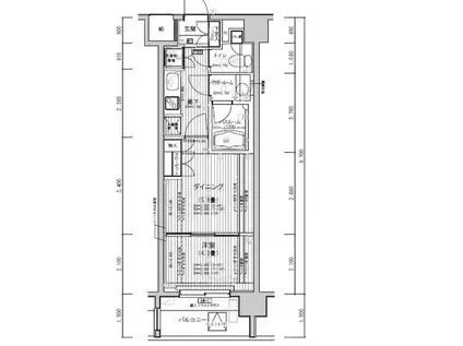 ミリアレジデンス東池袋(1DK/10階)の間取り写真