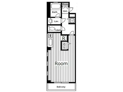 グリーンアベニュー関町(ワンルーム/2階)の間取り写真