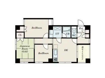 三鷹新川プラザ(3DK/2階)の間取り写真