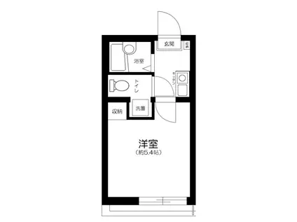 サザンロード梅屋敷(1K/2階)の間取り写真