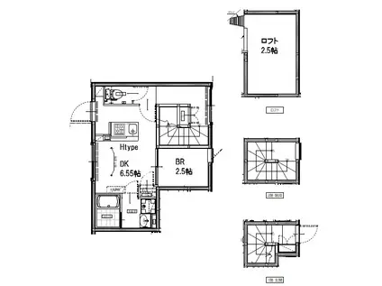 FAIR上井草(1DK/3階)の間取り写真