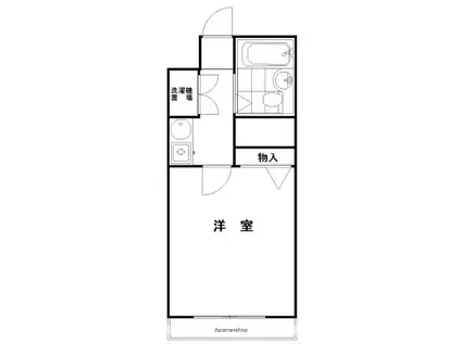 ミリオンコート西荻窪(1K/1階)の間取り写真