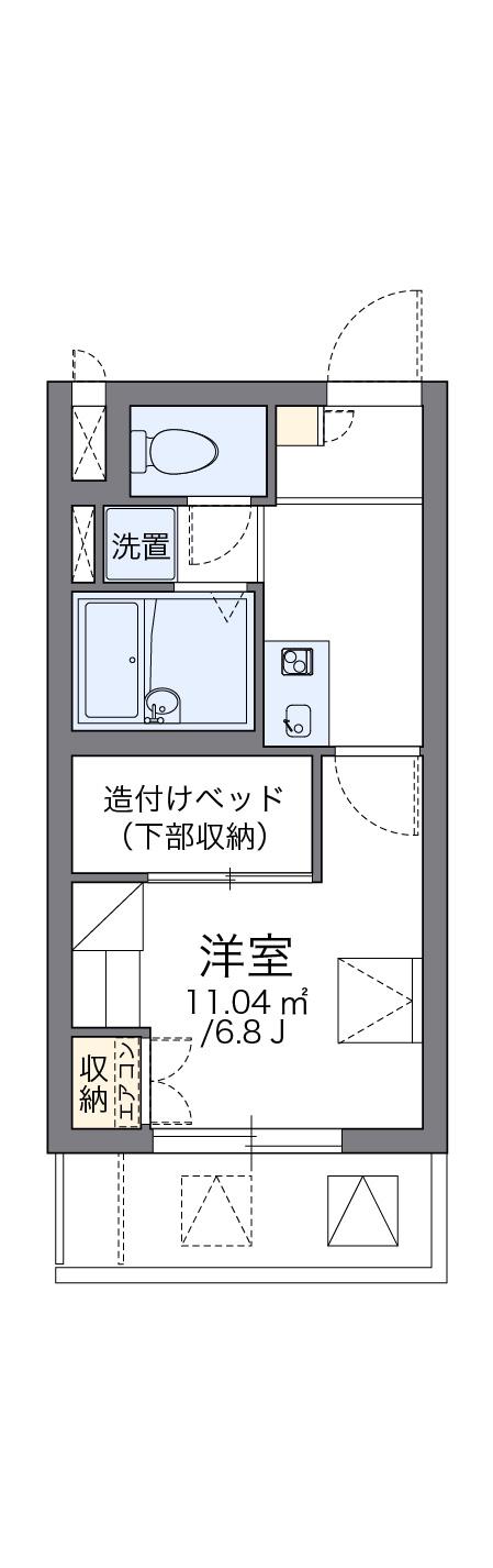 レオパレスMIMURA(1K/3階)の間取り写真
