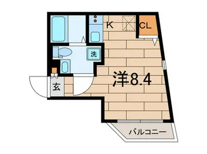 ドムス北千住(ワンルーム/3階)の間取り写真