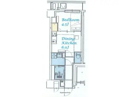 スプランディッド大島(1DK/8階)の間取り写真