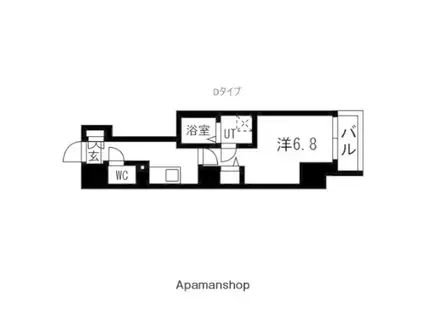 TRADIS秋葉原(1K/8階)の間取り写真