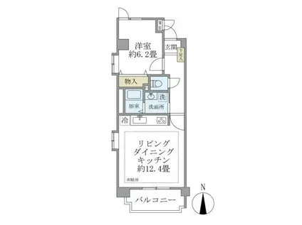 コスモリード葛西(1LDK/9階)の間取り写真