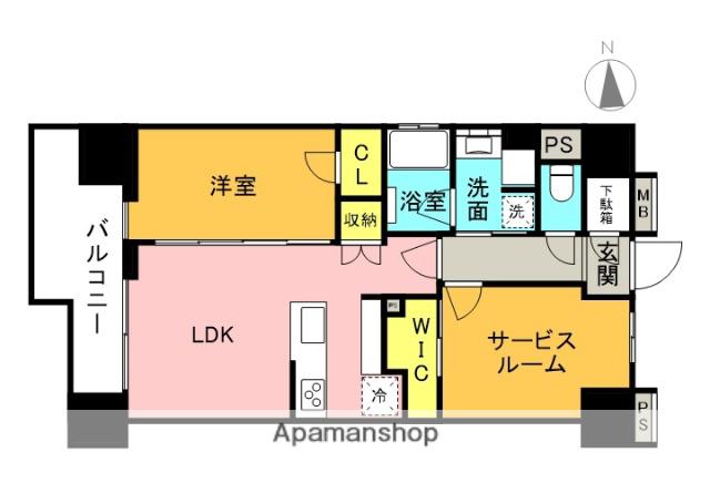 サンクレイドル浅草Ⅲ(2LDK/12階)の間取り写真